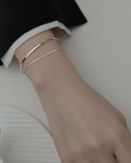 Sleek Duo Chain Bracelet