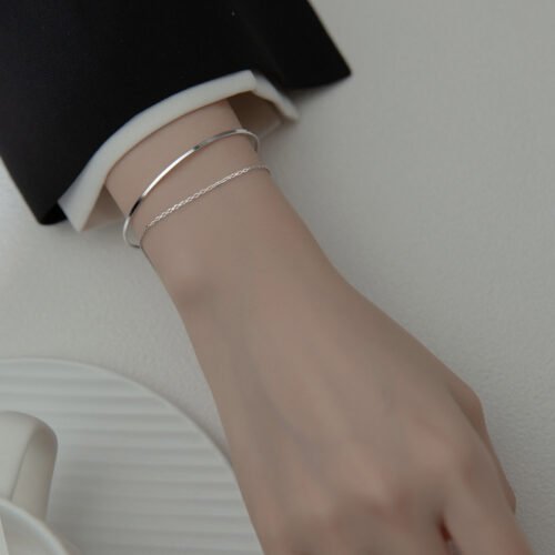 Sleek Duo Chain Bracelet