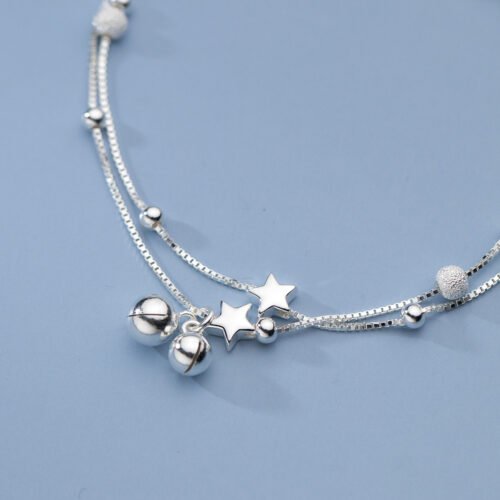 Starlit Bells Layered Bracelet