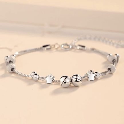 Starlit Bells Layered Bracelet - Image 4