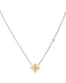 Starlit Clover Pendant Necklace