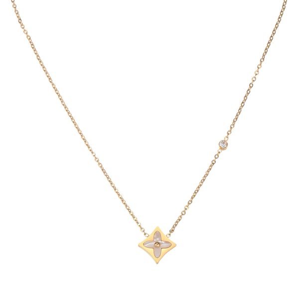Starlit Clover Pendant Necklace