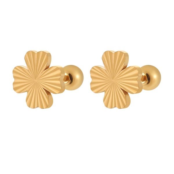 Sunburst Clover Studs