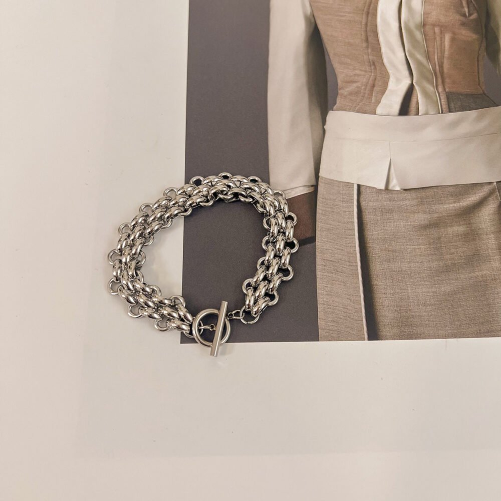Triple Row Chain Bracelet - Image 5