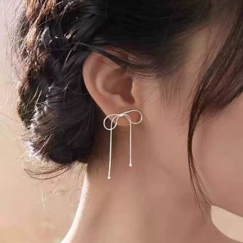 Whisper Bow Drop Earrings