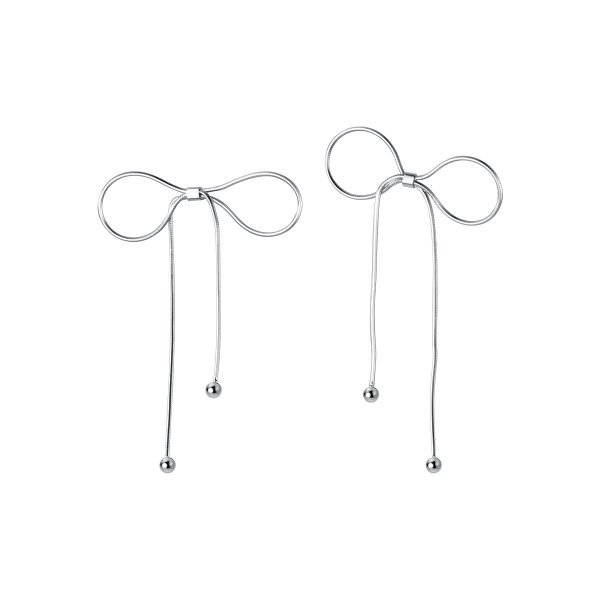 Whisper Bow Drop Earrings