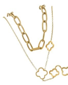 Double Clover Elegance Necklace