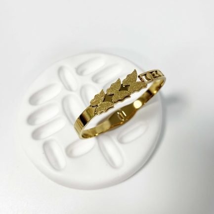 Golden Butterfly Bangle - 이미지 3