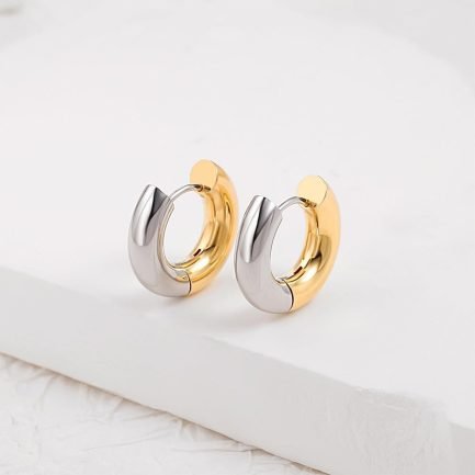 Luxe Duo-Tone Hoops - Image 5