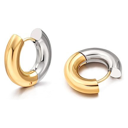 Luxe Duo-Tone Hoops