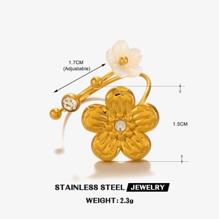 ⁦Petal Bliss Rings⁩ - الصورة ⁦8⁩