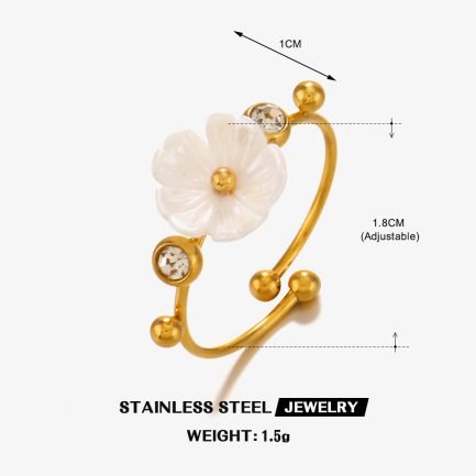 ⁦Petal Bliss Rings⁩ - الصورة ⁦9⁩