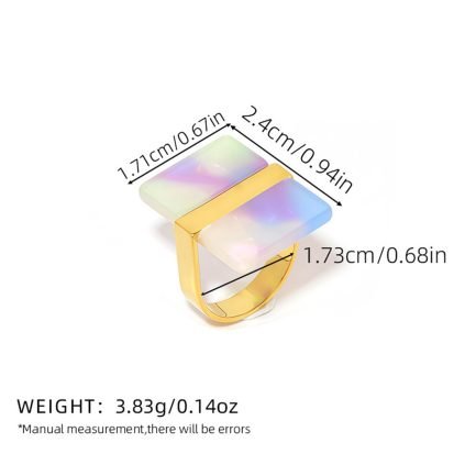 Square Harmony Rings - 이미지 5