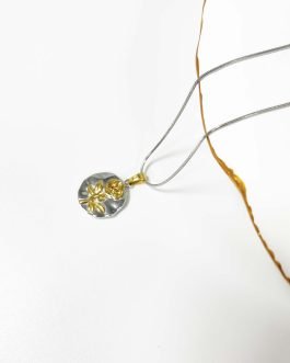 Golden Rose Pendant Necklace