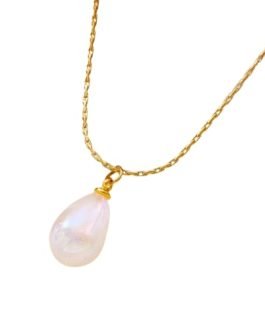 Lustre Pearl Drop Necklace