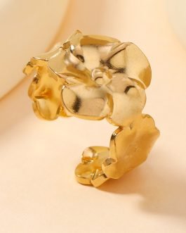 Blooming Petal Cuff Ring