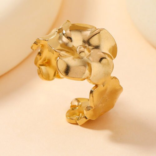 Blooming Petal Cuff Ring