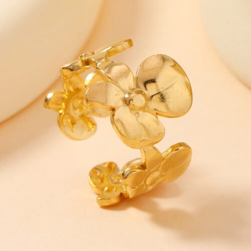 Blooming Petal Twist Ring