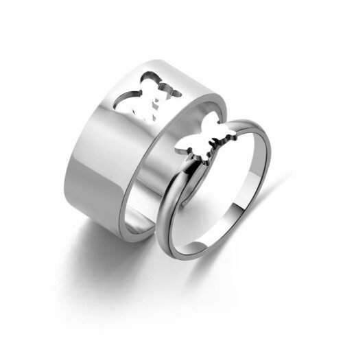 Butterfly Soulmates Couple Rings