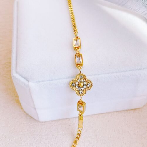 Celestial Clover Chain Bracelet