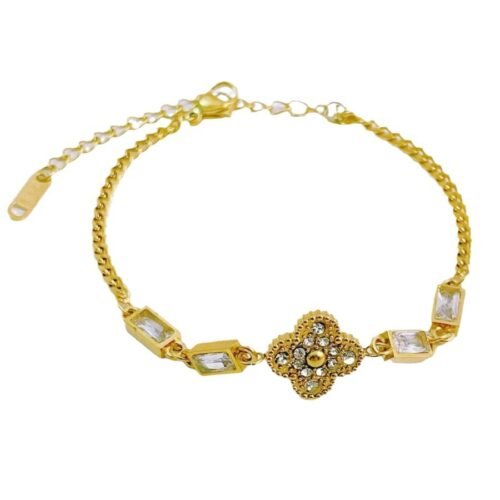 Celestial Clover Chain Bracelet