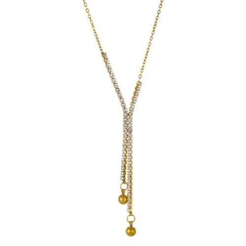 Celestial Lariat Zircon Necklace