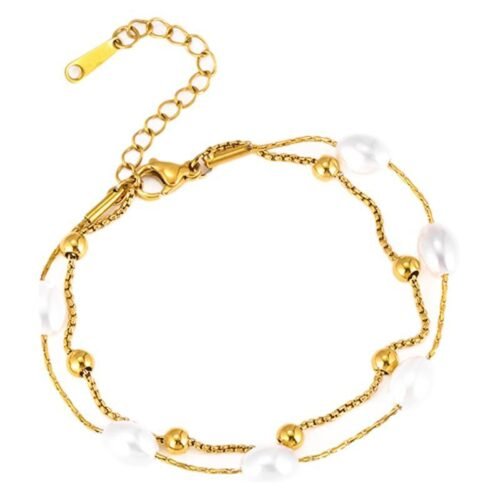 Celestial Pearl Duo Bracelet