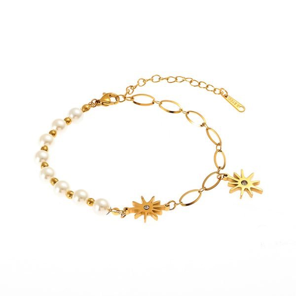 Celestial Pearl Starburst Bracelet