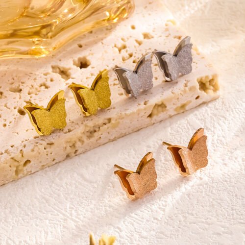 Fluttering Whisper Stud Earrings