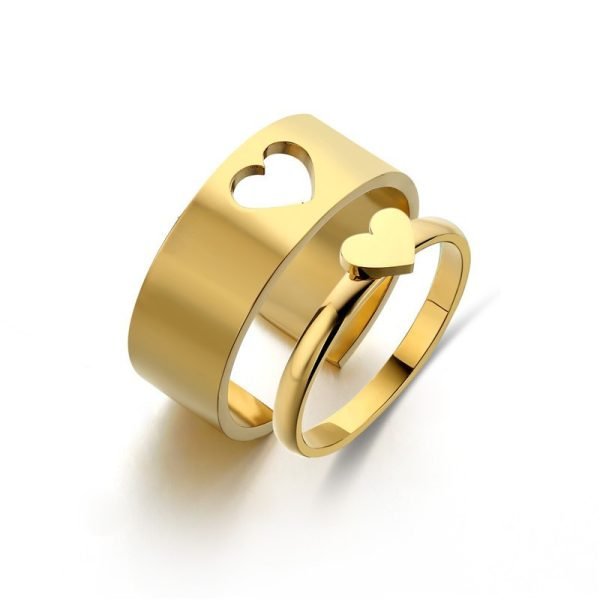 Forever Heart Couple Rings