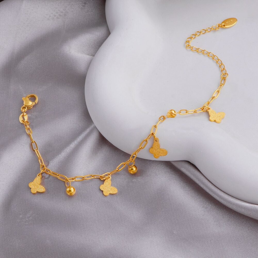 Frosted Flutter Charm Bracelet - Image 4