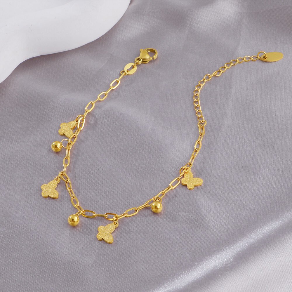 Frosted Flutter Charm Bracelet - Image 3