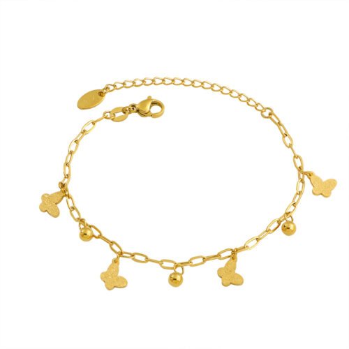 Frosted Flutter Charm Bracelet