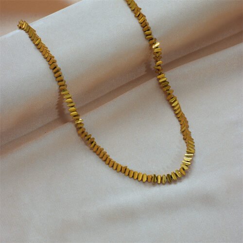 Geometric Beaded Choker