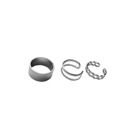 Modern Minimalist Ring Trio - 画像 (2)
