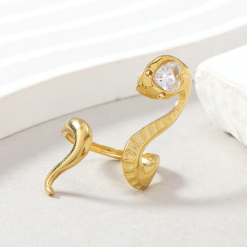 Serpentine Heart Ring