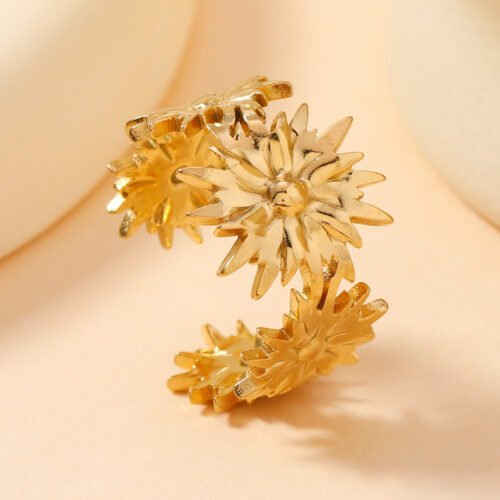 Sunflower Band Ring