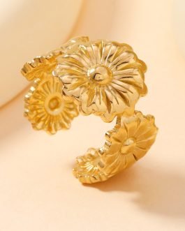 Sunflower Spiral Ring