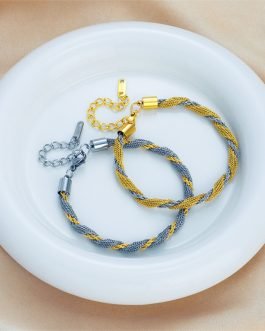 Twisted Duo Mesh Bracelet