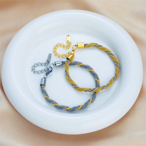 Twisted Duo Mesh Bracelet
