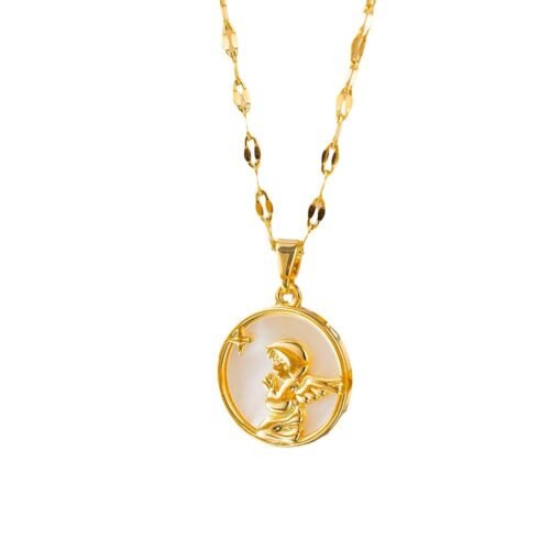 Celestial Guardian Medallion Necklace