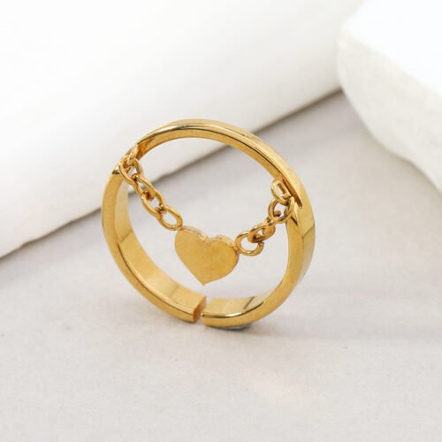 HeartDrop Open Ring