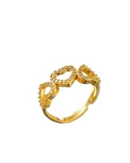Triple Crown Hearts Ring