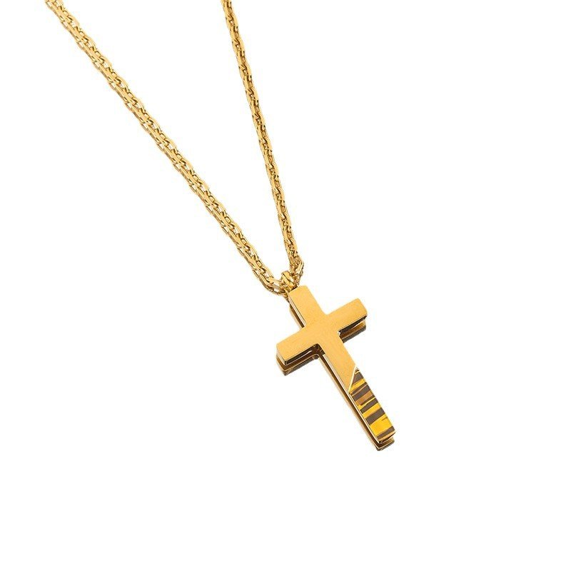 Eternal Faith 18K Gold Cross Necklace