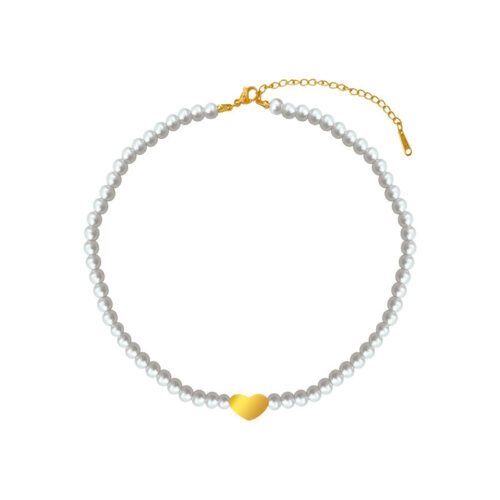 Heartfelt Pearl Strand Necklace