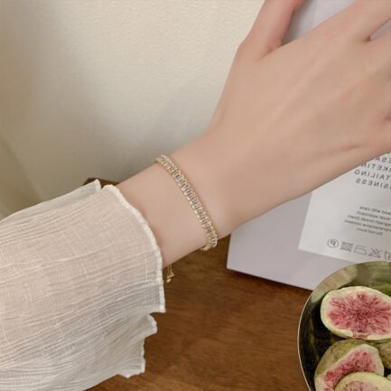 Lumière Adjustable Baguette Bracelet - Image 6