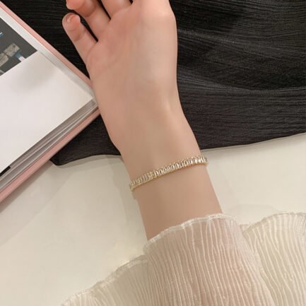 Lumière Adjustable Baguette Bracelet - Image 7
