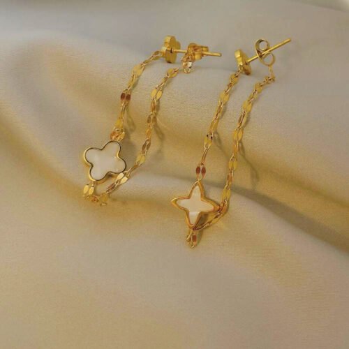 Midnight Bloom Drop Earrings