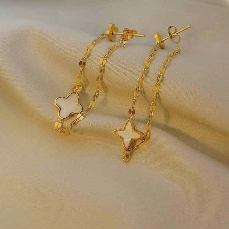 Midnight Bloom Drop Earrings