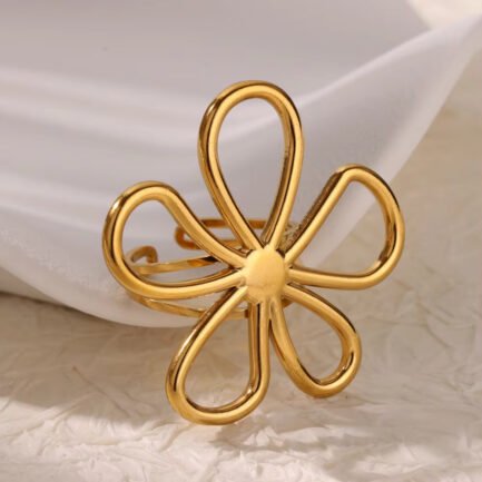 Bloom Outline Open Ring - Image 2